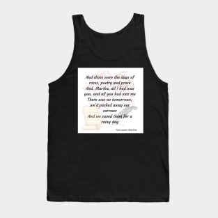 Martha-Tom Waits Tank Top